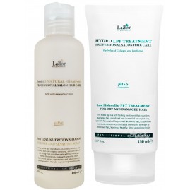 Бессульфатный шампунь Lador Triplex Natural Shampoo и маска Eco Hydro Lpp Treatment 150мл + 150мл