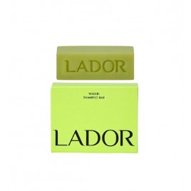 Бессиликоновый натуральный твердый шампунь для волос Lador Wasabi Shampoo Bar 115гр