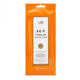 Маска-шапка для волос с яблочным уксусом LADOR ACV Vinegar Hair Cap, 30 гр 