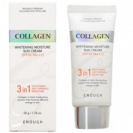Крем солнцезащитный Enough 3 In 1 Collagen Whitening Moisture Sun Cream, 50мл
