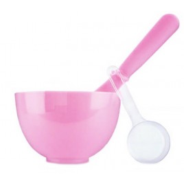 Набор для нанесения альгинатных масок Anskin Beauty Set Pink (Rubber Ball Small/Spatula middle/Measuring Cup)