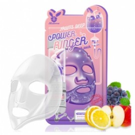 Тканевая маска фруктовая ТОНИЗИРОВАНИЕ/ОЧИЩЕНИЕ Elizavecca FRUITS DEEP POWER Ringer mask pack