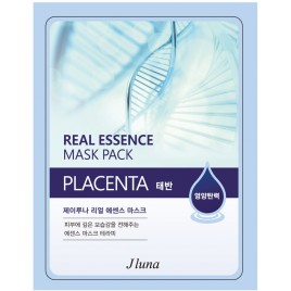Тканевая маска с плацентой ОМОЛОЖЕНИЕ Juno Real Essence Mask Pack Placenta, 25мл