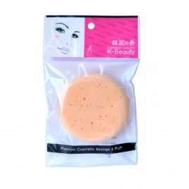 Спонж косметический скрабирующий для очищения кожи лица K-Beauty Premium Cosmetic Sponge & Puff, 1 шт