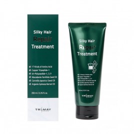 Слабокислотный восстанавливающий бальзам для волос с пептидами Trimay Silky Hair Repair Treatment, 200мл